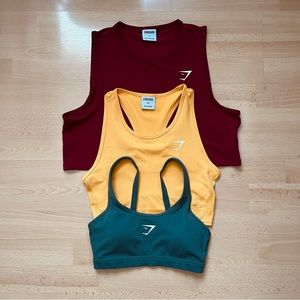 Gymshark Bundle of Sports Bra and Tanks